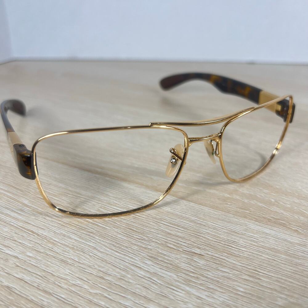Ray-Ban RB3522 001/13 Sunglasses Gold Tortoise Frames Only 61-17-135 Italy